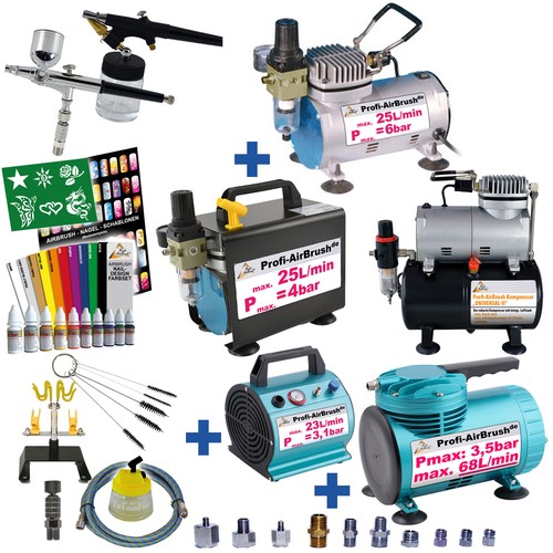 Airbrush set komplett - airbrush,