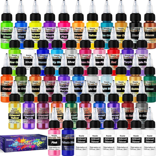 Airbrush set acrylfarben 6 - set,