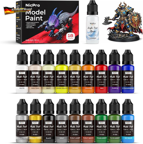 Acrylfarben set für modellbau - acrylfarben,