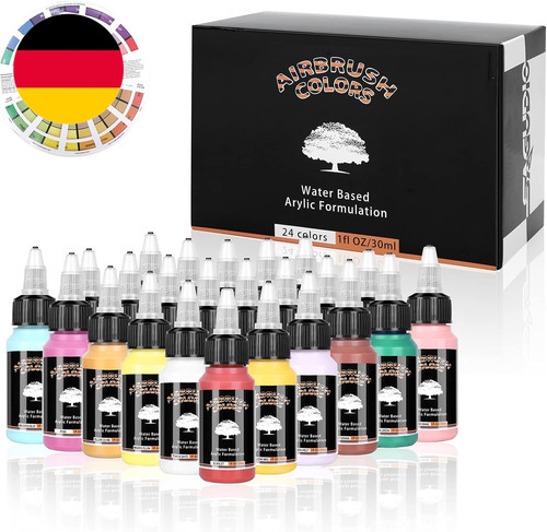 Airbrush farben 24x - 24x, 30ml