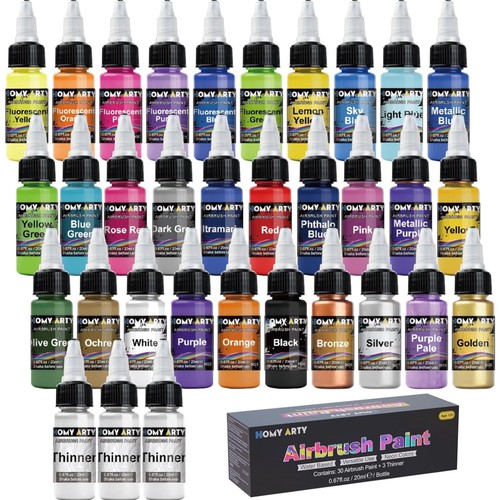 Airbrush farben set - set, 30