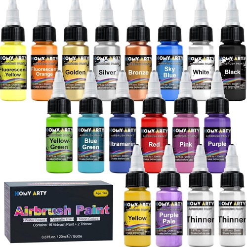 Airbrush farben set 16 - airbrush, set,